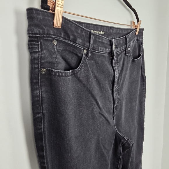 Talbots Flawless Five Pocket High-Rise Barely Boot Women's Black Jeans Size 16 - Picture 3 of 9